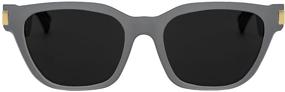 img 4 attached to 🕶️ Flows: Поляризованные солнцезащитные очки Bluetooth с открытыми динамиками - высокое качество звука, длительное время работы аккумулятора, защита от UVA и UVB - стиль Bruno (серый сланец)