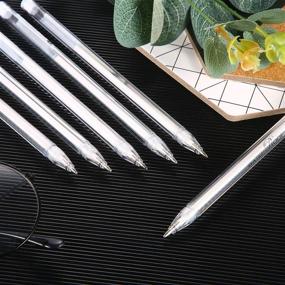 img 2 attached to 🖊️ Blulu 6-Piece White Pen Set for Artists: Fine Tip Gold, Silver, and White Gel Pens for Dark Paper Highlight Drawing and Sketching