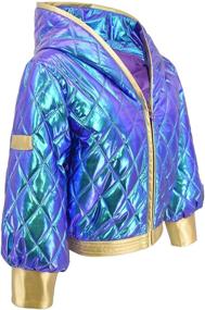 img 1 attached to Glittery High Waisted Jacket for Women - DAZCOS Akali Cosplay Costume