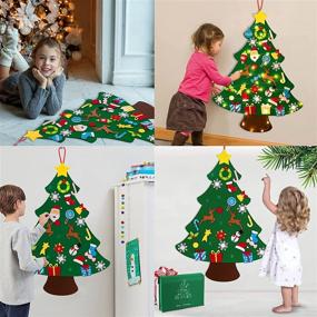 img 3 attached to 🎄 Festive Fun: Jollylife DIY Felt Christmas Tree for a Merry Holiday Season