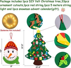 img 2 attached to 🎄 Festive Fun: Jollylife DIY Felt Christmas Tree for a Merry Holiday Season