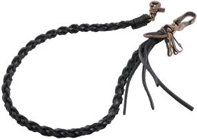 img 4 attached to Genuine Leather Braided Trigger Men's Accessories by Uniqsum