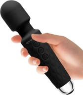 💆 wand power massager, roysmart handheld cordless massager with 20 magic vibration modes, waterproof, whisper quiet for neck, shoulder, back, and full body massage – ideal for sports recovery & muscle aches (black) логотип