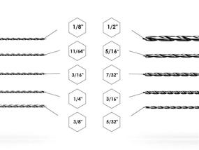 img 1 attached to High-Performance Brad Point Drill Bits in Inches