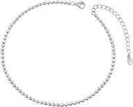 🔗 цепи женские anklet chain из серебра: масштабируемые, кубинский/фигаро/плоский моряк стиля с подарочной коробкой логотип
