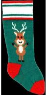 doolallies christmas stocking reindeer green logo