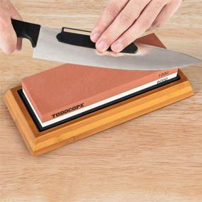 img 3 attached to 🔪 Master the Art of Knife Sharpening with TODOCOPE Premium Whetstone Sharpening Sharpener