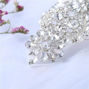 img 2 attached to XINFANGXIU Applique Rhinestone Embellishments Handcrafted