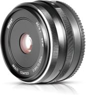 📷 meike 28mm f2.8 fixed manual focus lens for panasonic lumix olympus m43 mirrorless cameras - e-m1 e-pl gh4 gh8 gx8 gf3 gf2 gf1 gx1x gm1 g6 g7 gx7 gm5 | voking lens cleaning cloth included logo
