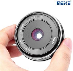 img 2 attached to 📷 Meike 28mm f2.8 Fixed Manual Focus Lens for Panasonic Lumix Olympus M43 Mirrorless Cameras - E-M1 E-PL GH4 GH8 GX8 GF3 GF2 GF1 GX1X GM1 G6 G7 GX7 GM5 | Voking Lens Cleaning Cloth included