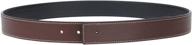 handcrafted brown full grain leather belt: elevate your women's accessories collection logo