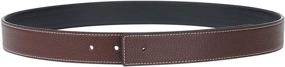 img 4 attached to Handcrafted Brown Full Grain Leather Belt: Elevate Your Women's Accessories Collection