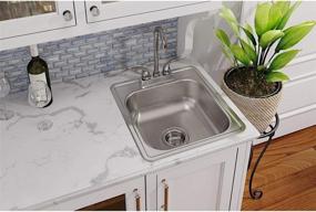 img 3 attached to 🚰 Premium Quality Dayton D117191 Single Bowl Top Mount Stainless Steel Bar Sink for Sophisticated Spaces