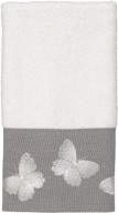 avanti linens fingertip towel white logo
