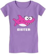 👗 lovely lavender: stylish sister toddler girls' clothing - fitted t-shirt logo