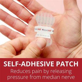 img 2 attached to 🖐️ CarpalAID Carpal Tunnel Syndrome Relief Support - Overnight Pain Relief & Swelling Reduction Patch - 80 Pack, Small Size - No Brace Needed