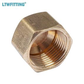 img 3 attached to 🔧 Pack of 60 Brass Compression Cap Stop Valve Caps by LTWFITTING - 3/8-Inch Brass Compression Fitting