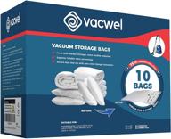 maximize space with vacwel xl ziplock vacuum storage bags - ideal for comforters & large items (xxl + jumbo size) логотип