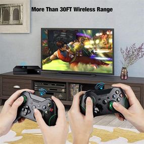 img 1 attached to 🎮 Ultimate Wireless Controller for Xbox One: Enhanced 2.4GHZ Gamepad Compatible with Xbox One/One S/One X/One Series X/S/Elite/PC Windows 7/8/10, Dual Vibration