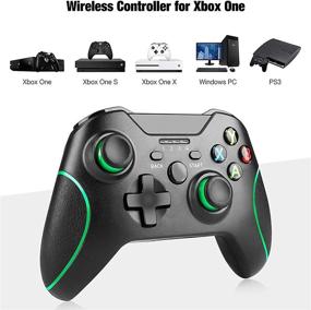 img 3 attached to 🎮 Ultimate Wireless Controller for Xbox One: Enhanced 2.4GHZ Gamepad Compatible with Xbox One/One S/One X/One Series X/S/Elite/PC Windows 7/8/10, Dual Vibration