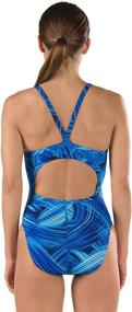 img 1 attached to Speedo 7719715 Womens Flyback Endurance Sports & Fitness in Water Sports