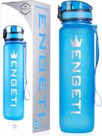 💧 leak proof 32oz sports water bottle: stay hydrated during workouts, gym, biking, and cycling - reusable bpa free travel waterbottle with spill proof flip top cap and infuser insert логотип