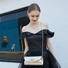 img 2 attached to 👛 Вечерний клатч-сумочка для невесты на свадьбу - Клатчи и кошельки для вечерних сумок