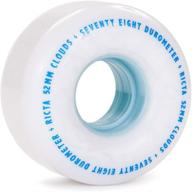 🌥️ ricta clouds 78a cruiser formula: smooth-rolling & fast soft urethane with solid core – white/blue, 52mm logo