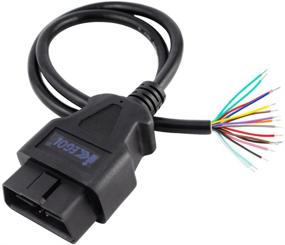 img 1 attached to 🔌 iKKEGOL 16 Pin J1962 OBD2 OBD-II Male Connector to Open Plug Wire, OBD Diagnostic Extension Cable Pigtail - DIY (60cm, 24 inch, 2ft)