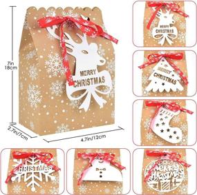 img 3 attached to 🎅 ERKOON Christmas Stocking: Charming Snowman Snowflake Design