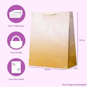 img 2 attached to 🛍️ UNIQOOO 12-Pack 5x10x4 Recyclable Christmas Shopping Bags