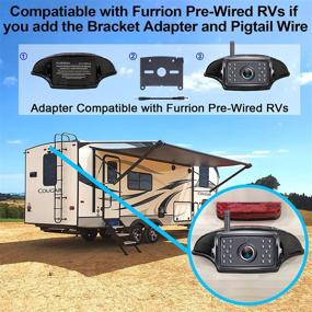 img 1 attached to AMTIFO Wireless Backup Camera for RV - HD 1080P Rear View Camera with 7 Inch DVR Monitor Adapter - Compatible with Furrion Pre-Wired RVs, Trailers, 5th Wheel - IR Night Vision - A5