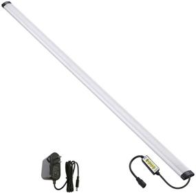 img 4 attached to LAIFUNI 36 Inch Dimmable RGB LED Light Bar: Multicolor Under Cabinet Lighting with Inline Control for Desk, Room, Cupboard, Hallway, Shelf, Closet