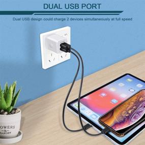 img 1 attached to 🔌 【5-Pack】 Fast Charging USB Wall Charger Plug, Power Adapter Cube with 2 Port Charge for iPhone 12 SE, 11Pro Max, Samsung Galaxy, LG, iPad, X, 8, 7,6 Plus - Quick Chargers Box (cargador)