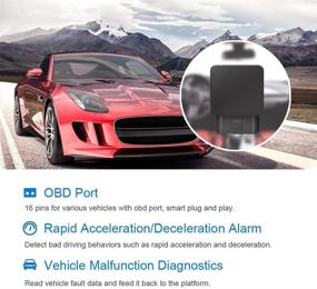 img 1 attached to 🚗 4G GPS-трекер OBD-II с реальным временем позиционирования - совместимый с UBI Insurance, поддерживает Wi-Fi точку доступа (модуль EC25-A-North America) - без ежемесячной платы