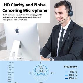 img 3 attached to 🎧 D312U Dual Speaker Headset: Enhance Your Audio Experience with USB and 3.5mm Connection! Compatible with Microsoft Teams, Zoom, RingCentral, Cisco, Avaya & More!