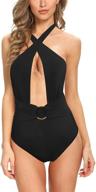 weinicoco v neck swimsuit control monokini lga20013 women's clothing and swimsuits & cover ups logo