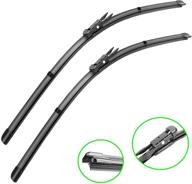 🚗 original equipment windshield wiper blades replacement for toyota tundra 2006-2018 & sequoia 2007-2018 - set of 2 (26"/23") logo