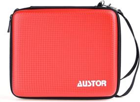 img 3 attached to AUSTOR Travel Carrying Case for Nintendo 2DS, Red: Compact and Protective Storage Solution for Gamers On-the-Go