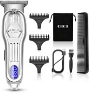 💇 cordless t-blade trimmer for men - ciicii mini hair clippers set (8pcs rechargeable) home barber haircut kit with travel bag - ideal gift logo