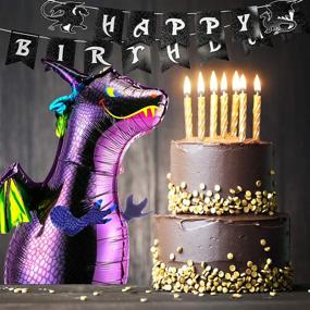 img 3 attached to 🐉 Dragon Cake Decoration Cupcake Toppers Dragon Birthday Banner Funny Dragon Balloon Dragon Theme Party Decorations Set for Dinosaur Birthday Supplies Dragon Fantasy Party