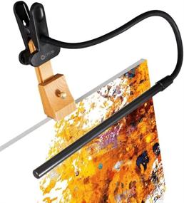 img 4 attached to 🌟 OttLite Easel Lamp with Clip-On LED – Durable Spring Loaded Clip, Cord with On/Off Switch, Adjustable Neck, ClearSun LED Technology – Ideal for Easels, Desks, Shelves & Tables