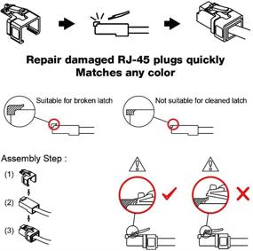 img 2 attached to Простой ремонт для Cat5e и Cat6: Представляем Construct Pro RJ-45 Easy Plug (Прозрачный, пакет из 50 штук).