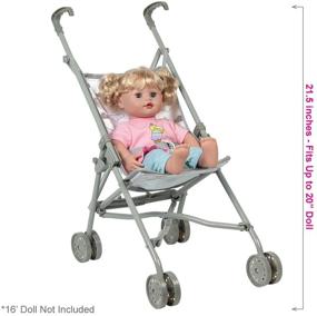 img 4 attached to Adora Umbrella Baby Doll Stroller