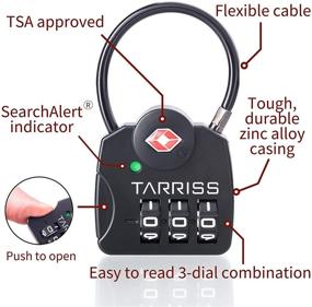 img 3 attached to Tarriss Lock SearchAlert Midnight Black Travel Accessories