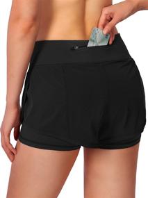 img 3 attached to Womens Running Workout Athletic Pockets Sports & Fitness