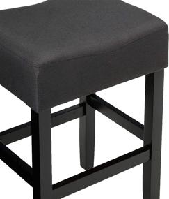 img 1 attached to 🪑 Portman Fabric Counter Stools, Set of 2, Dark Charcoal by Christopher Knight Home, 300877