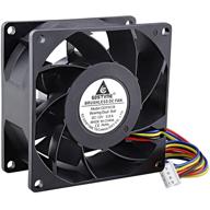 🌀 high speed dual ball bearing dc 12v 80mm cooling fan - gdstime 8038 pwm 80mm x 38mm logo