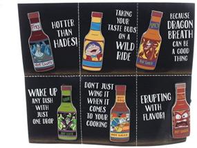 img 2 attached to 🔥 Придайте остроты своей коллекции Диснея с набором из 6 значков Disney Hot Sauce