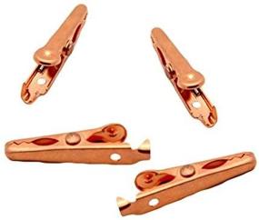 img 2 attached to 🔌 High-Performance Solid Copper Alligator Clips (4 Pack) - Soldering Heat Sink & DIY Test Clip Wire Connector for 5A Current & Up to 12AWG Wire